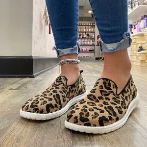 Gypsy Jazz cheetah slip ons